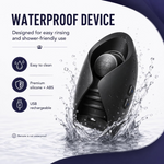 Hands-Free Male Masturbator with 6 Vibration Modes, Remote & Waterproof