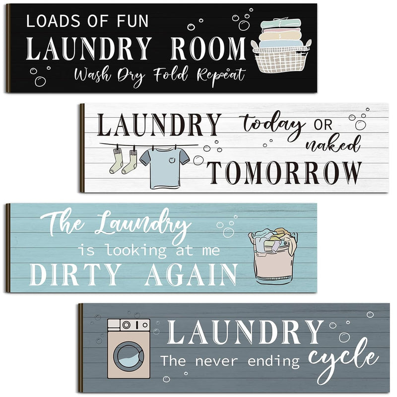 Laundry Room Decor Laundry Room Wooden Sign Funny Sign Wall Plaque Rustic Farm