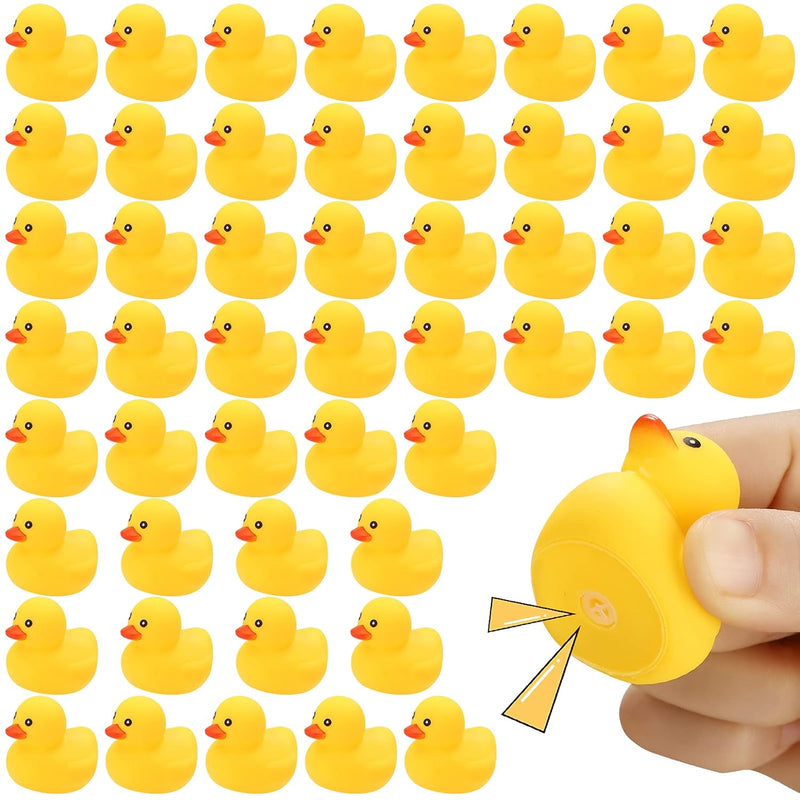 Rubber Duck Bath Toys , 50Pack Mini Rubber Ducky Rubber Duck Bulk Float Duc