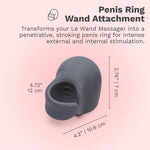Loop Silicone Penis Stimulation Attachment – Textured Male Masturbation Sleeve For Original – Flexible, Weighted Silicone Penis Vibrator Accessory For Targeted Frenulum Stimulation