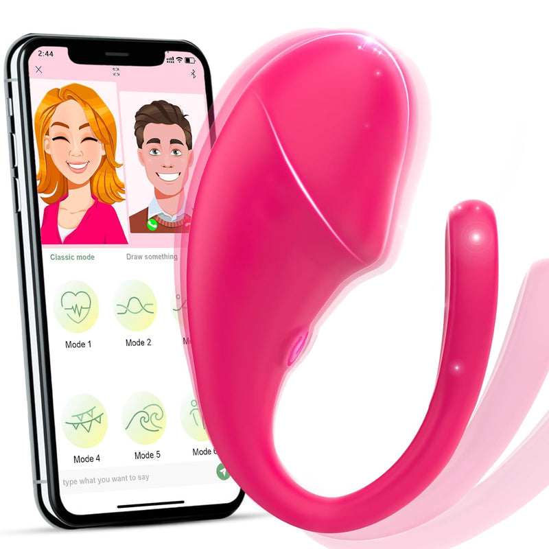 Sex Toys Vibrator For Women, Wearable Mini G Spot Vibrators Dildo With App Remote Control, Long Distance Panty Vibe With 10 Vibrations, Adult Toy & Games Anal Stimulator For Men Womens & Couple (Pink)