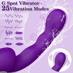 Adult Sex Toys For Women, G Spot Vibrator With 25 Powerful Vibrating Modes, Clitoral Nipple Anal Stimulator Dildo, Soft Silicone Rabbit Vibrators Adult Female Sex Toy-Juguetes Sexuales(Purple)