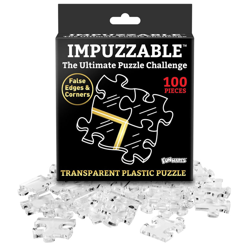 Impuzzable Insanely Impossible Puzzle: 100 Piece Clear Acrylic Puzzle For A