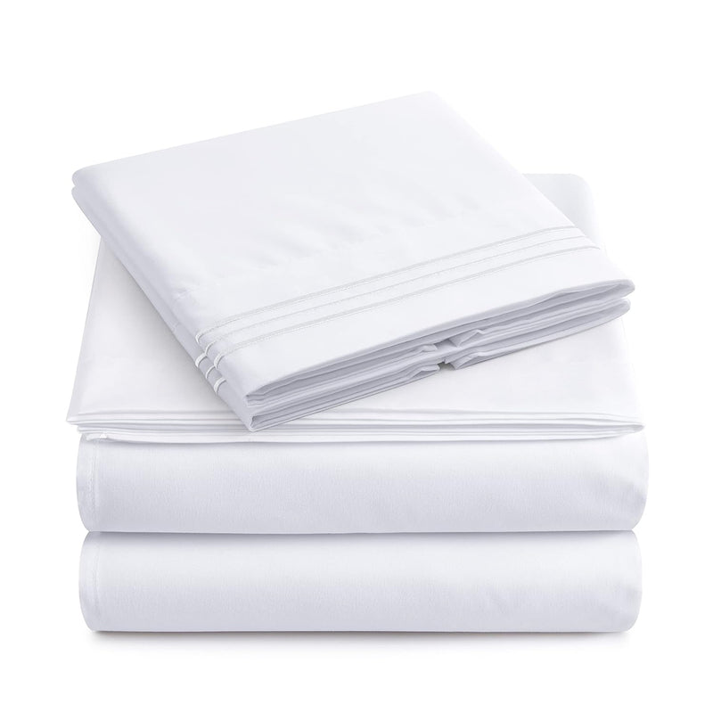 Home - Queen Size Bed Sheet Set - Luxurious Feeling - 2000 Hypoallergenic - Br