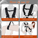 Adjustable BDSM Restraint Harness for Couples with Support Straps