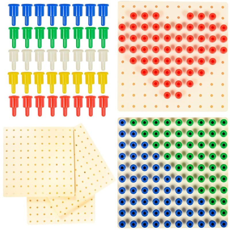 Pegs And Peg Board Set 1,000 Pegs + 5 Boards Classroom, Occupational Therap