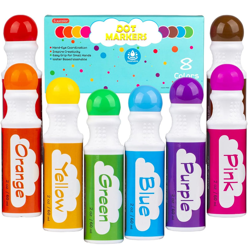 Dot Markers For Toddlers Kids Preschool, Bingo Daubers Washable Art Markers