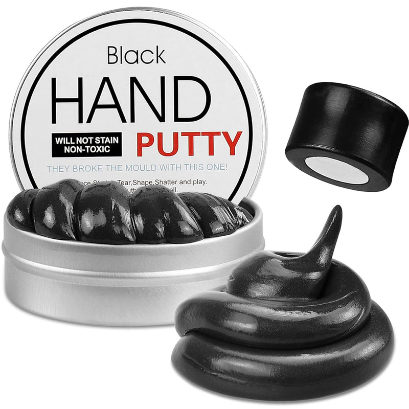 Black Magnetic Slime Putty, Magic Slime Hand Soft Putty With Upgraded Bigger M