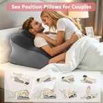 30° Memory Foam Sex Wedge Pillow with Removable Headrest