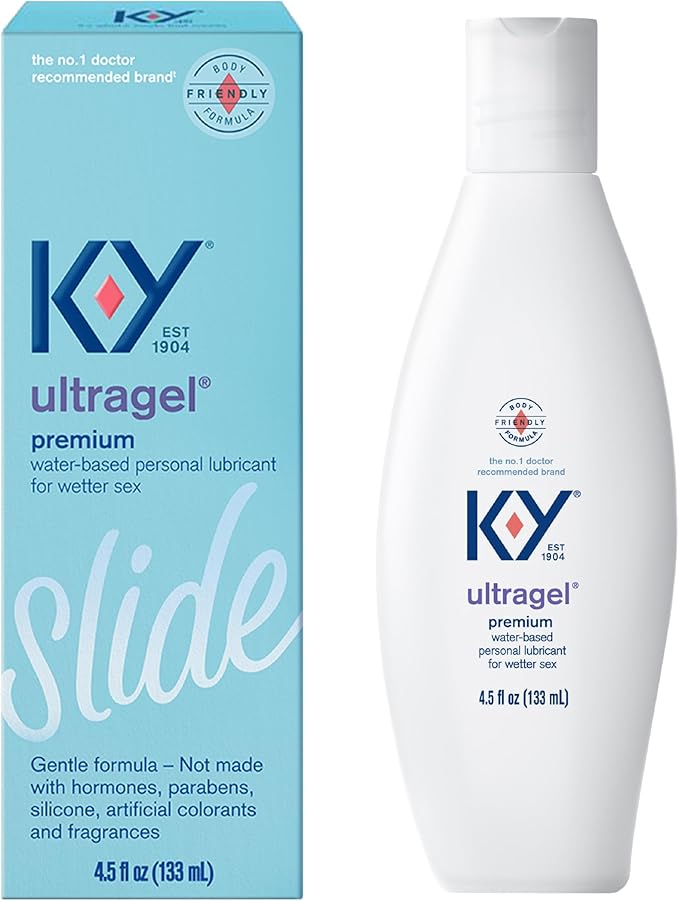 Ultragel Water-Based Lubricant, pH Balanced, Paraben-Free, 4.5 fl oz, Non-Sticky