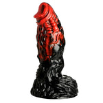 Vulcan Silicone Dildo For Men, Women & Couples. Firm And Flexible, Strong Suction Base, Fantasy Dildo, Unique Texture. Premium Phthalate-Free & Body-Safe Silicone. 1 Piece, Red