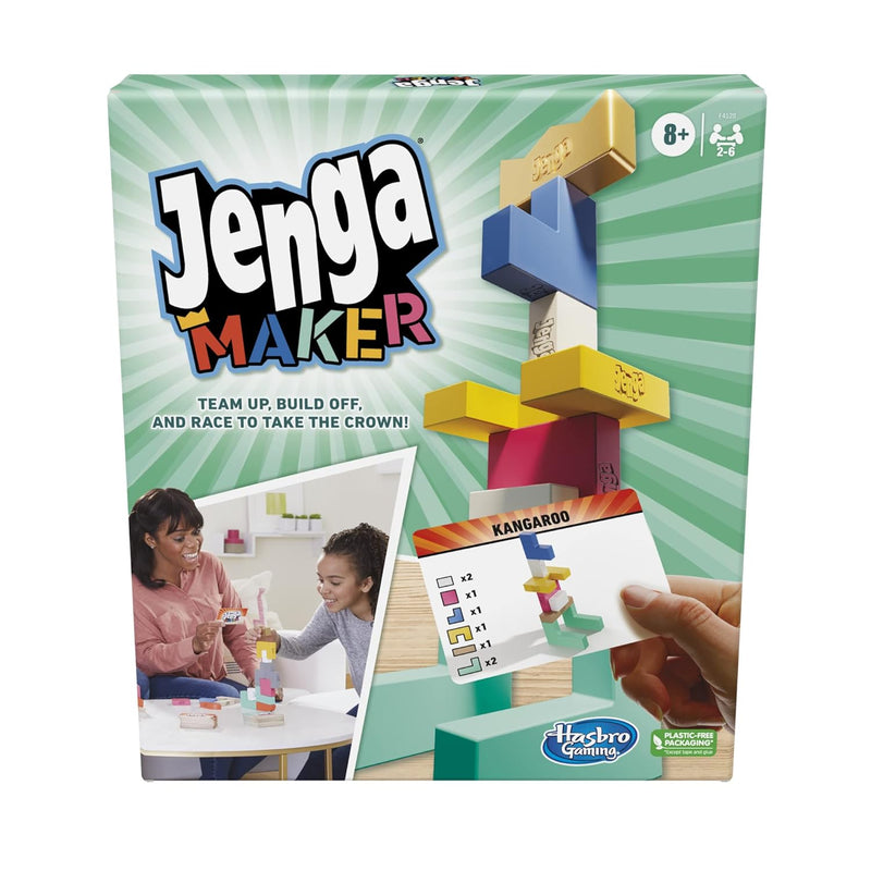Jenga Maker, Wooden Blocks, Stacking Tower Game, Game For Kids Ages 8 And U