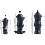 Barghest Silicone Butt Plug Ergonomic Design Body-Safe Material Perfect For Beginners & Advanced Users Anchor Shaped Base, Ideal For Comfortable Anal Play & Extended Wea (Black, L)