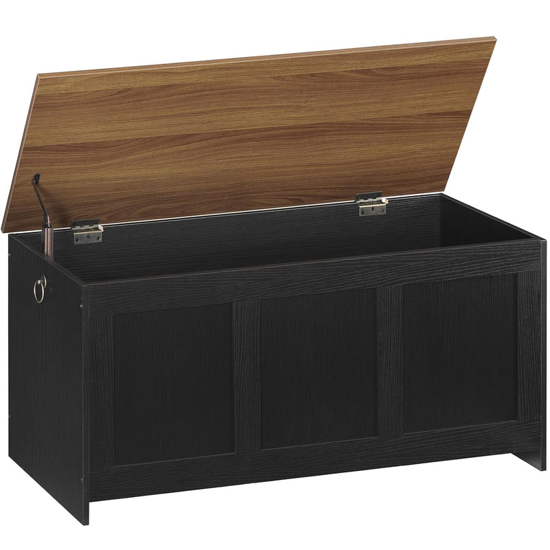 Storage Bench, 39.3" Retro Wooden Storage Chest, Wooden Storage Trunk, Toy Org