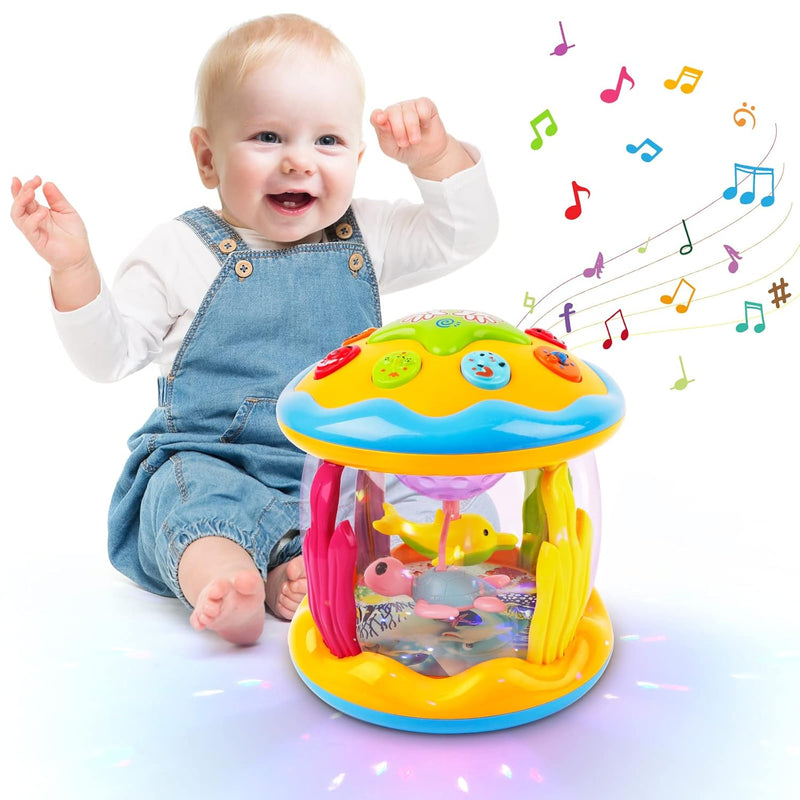 M SANMERSEN Baby Toys 6 to 12 Months - Ocean Projector Light Up Musical for