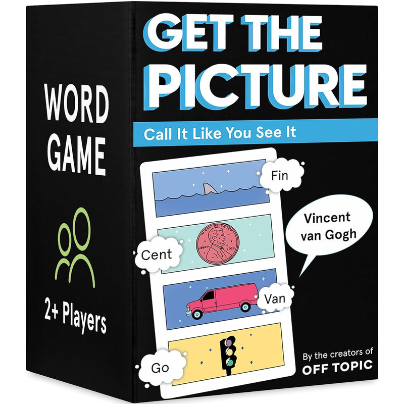 Get The Picture Card Game A Fun Word Puzzle Game 2 Players+ Party Game