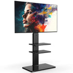Swivel Floor Tv Stand With Mount For Tvs 37 43 50 55 60 65 70 75 Inch Lcd Led