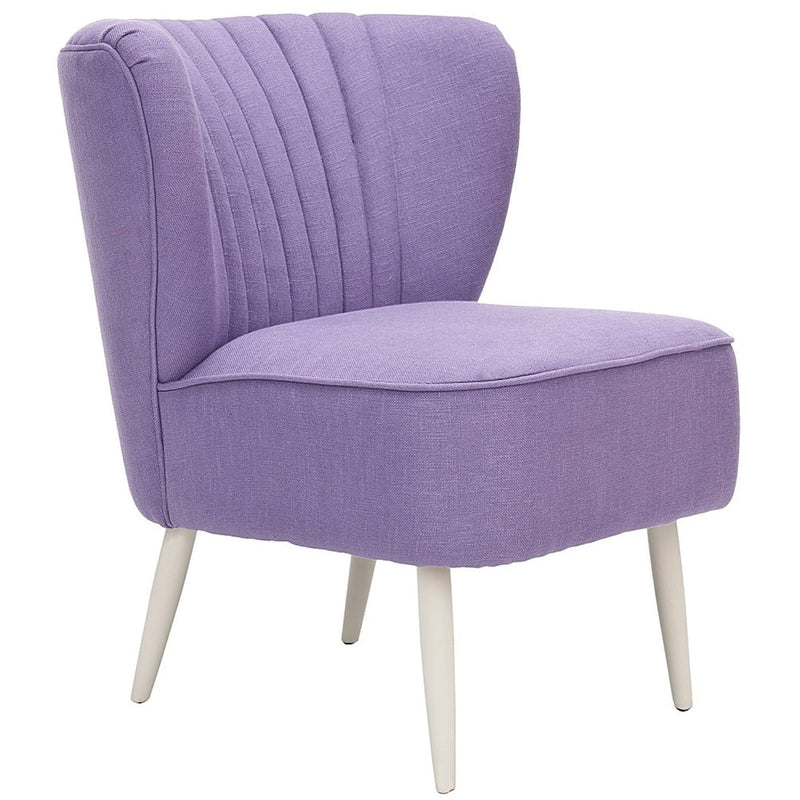 Mercer Collection Waverly Mid-Century Purple Accent Chair