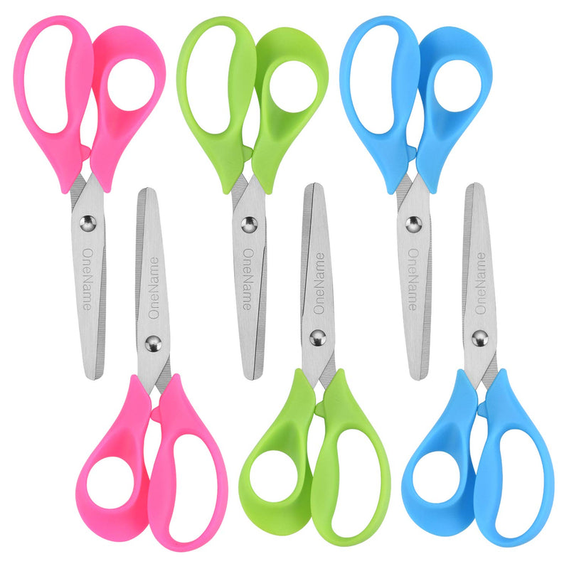 Left-Handed Kids Scissors, 5-Inch Lefty Scissors for School Kids, 6 Pack