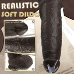 4" Diameter Extra Wide Huge Thick Dildo, 16 Inch Realistic Large Anal Dildo Dual Density Silicone With Suction Cup For Anal Stretching, Massive Girthy Butt Plug Sex Toys For Advanced Women Men Gay
