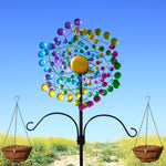 Large Metal Kinetic Wind Spinners for Outdoor Garden Yard Decor