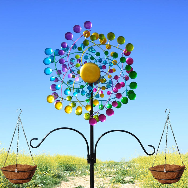 Large Metal Kinetic Wind Spinners for Outdoor Garden Yard Decor