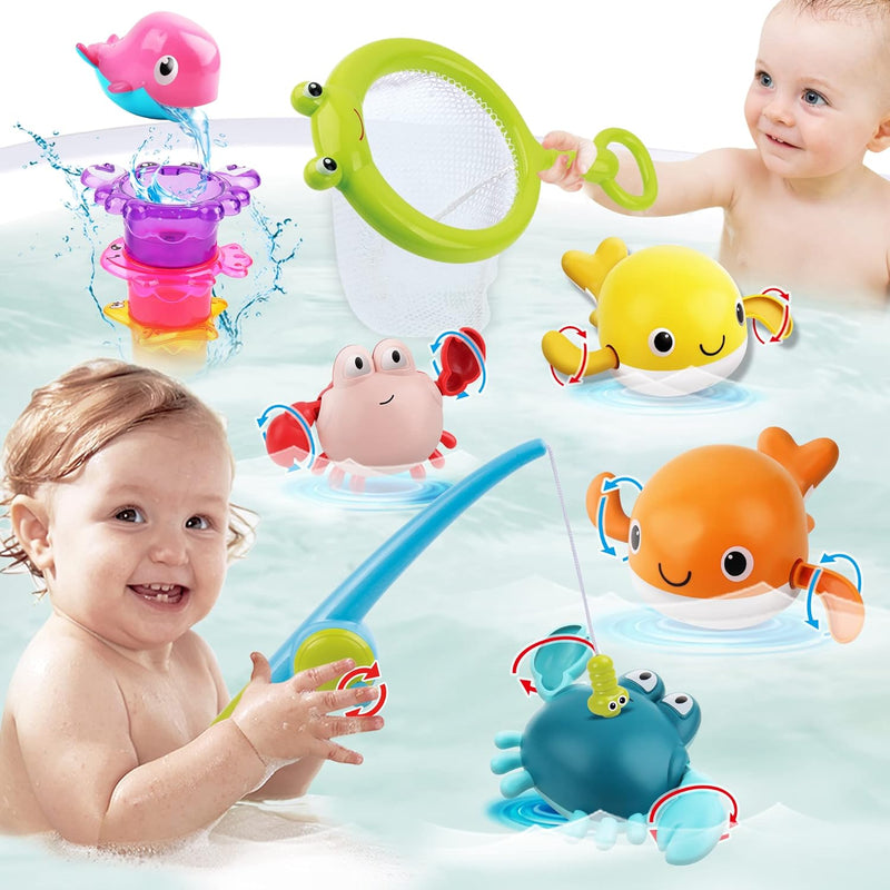 Dwi Dowellin Bath Toy for Toddlers ,Bathtub Toy with Floating Mold Free Swi