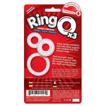 Ringo X3 Cock Ring - Penis Ring - Couple Sex Toys - Dick Rings For Mutual Pleasure - Cockring - Clear