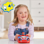 Marvel Spidey and His Amazing Friends Glow Tech Web-Crawler Toy Car, with Spidey Action Figure, Preschool Toys, Super Hero Toys for 3 Year Old Boys and Girls and Up, Lights & Sounds