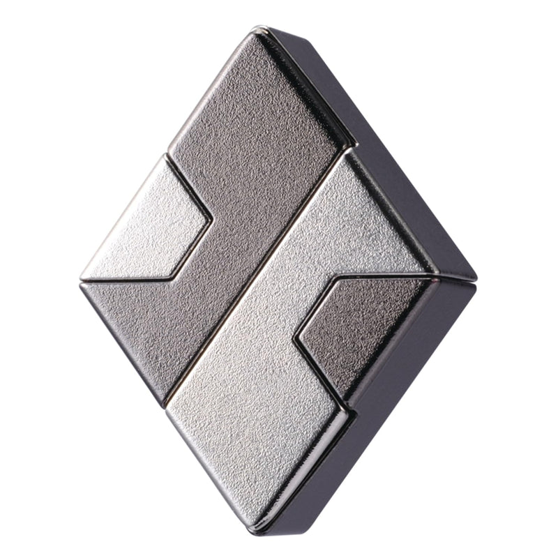 Diamond Hanayama Metal Brainteaser Puzzle Mensa Rated Level 1, For Ages 12