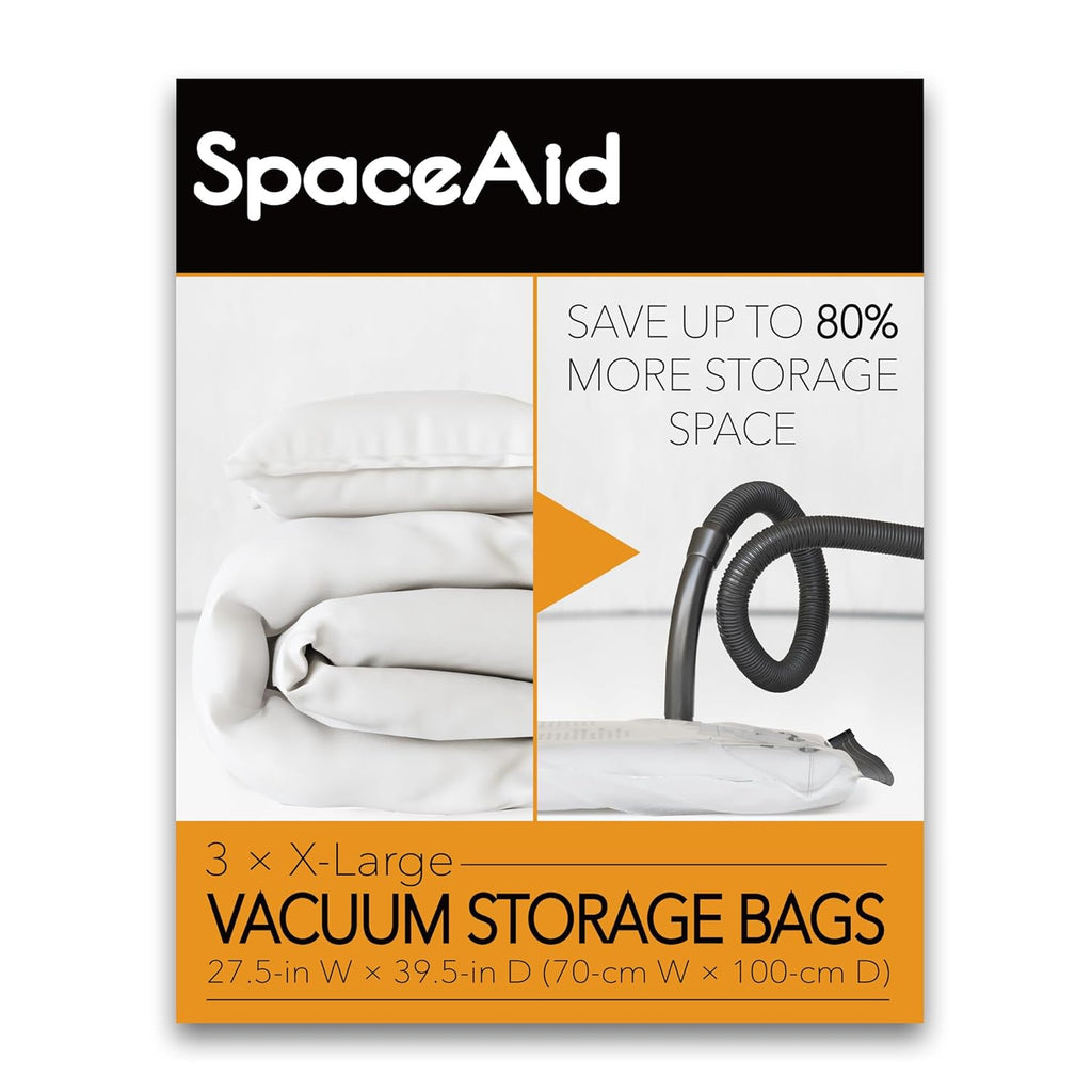 Jumbo Vacuum Storage Bags, Space Saver Sealer Compression Bags For Com ...