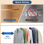 Wire Hangers 100 Pack, Metal Wire Clothes Hanger Bulk for Coats, Space Saving Metal Hangers Non Slip 16 Inch 12 Gauge Ultra Thin for Standard Size Suits, Shirts, Pants, Skirts-Silver