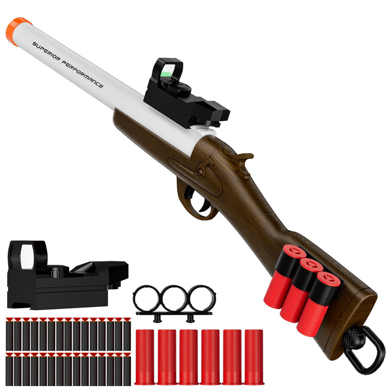 Toy Shotgun Shell Ejecting Toy Gun,Soft Bullets Gun, With 30 Bullets Perfec