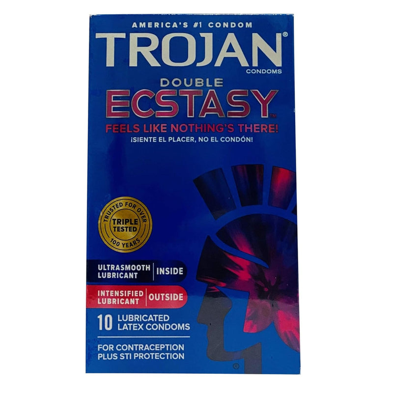 Premium Latex Condoms Double Ecstasy - 10Ct, Pack Of 6