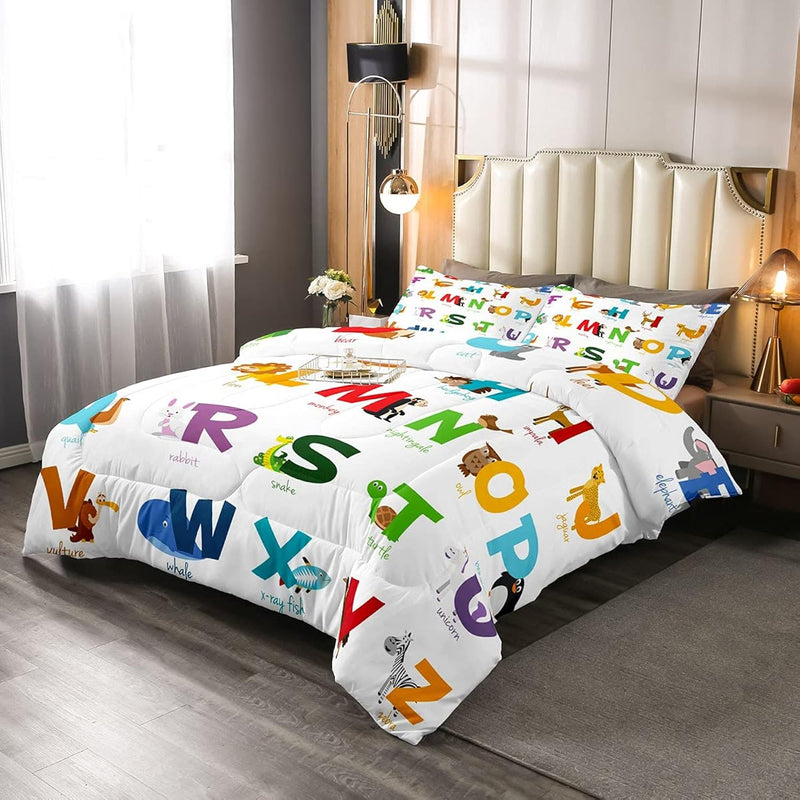 Unicorn Comforter Set Full For Kids Cartoon Giraffe Koala Bedding Set Girls Bo