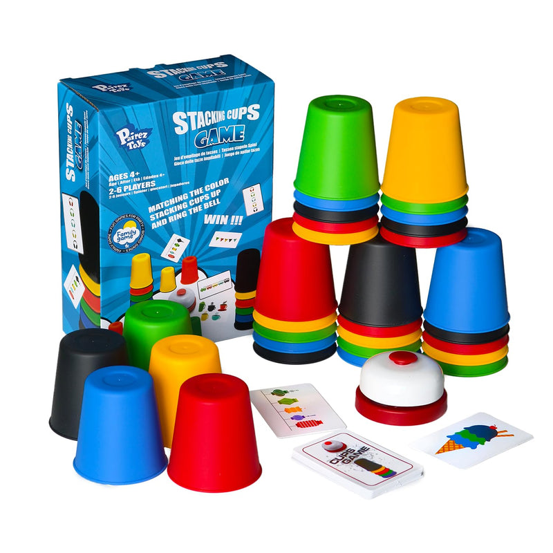 Quick Stacking Cups Games For Kids, Classic Matching Cup Game, Speed Match