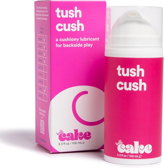 Hello Cake Tush Cush Hybrid Lubricant, 3.3 fl oz – Silicone & Water-Based