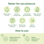 Almost Naked Water-Based Lube, Personal Lubricant With Organic Aloe Vera, Safe For Adult Toys & Condoms, Ph-Balanced, Clean Intimate Wellness Gel For Men & Women, 4 Oz (2-Pack)