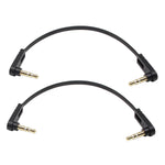 3.5Mm Audio Cable, Right Angle Gold Plated 3.5Mm Auxiliary Audio Stereo Male To Male Cable(0.5 Feet)