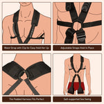 Adjustable Bondage Sex Swing with Waist Support – BDSM Restraint for Couples