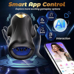 App-Controlled Male Masturbator & Glans Vibrator with 9 Modes and Triple Motors
