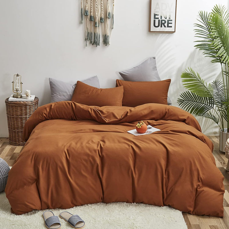 Pumpkin Color Comforter Set King Rust Terracotta Bedding Comforter Set Burnt O