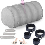 Heart-Shaped Inflatable Sex Pillow with Bondage Straps – Support Cushion for Couples