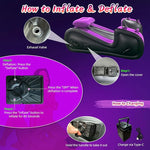 Inflatable Sex Chair with Automatic Air Pump, Positioning Pillow & Bondage Accessories