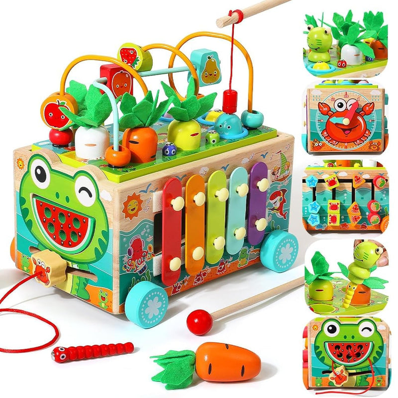 Toddler Wooden 1 2 3 Year Old Toys, Montessori Toy For Baby Boys Girls 18 M