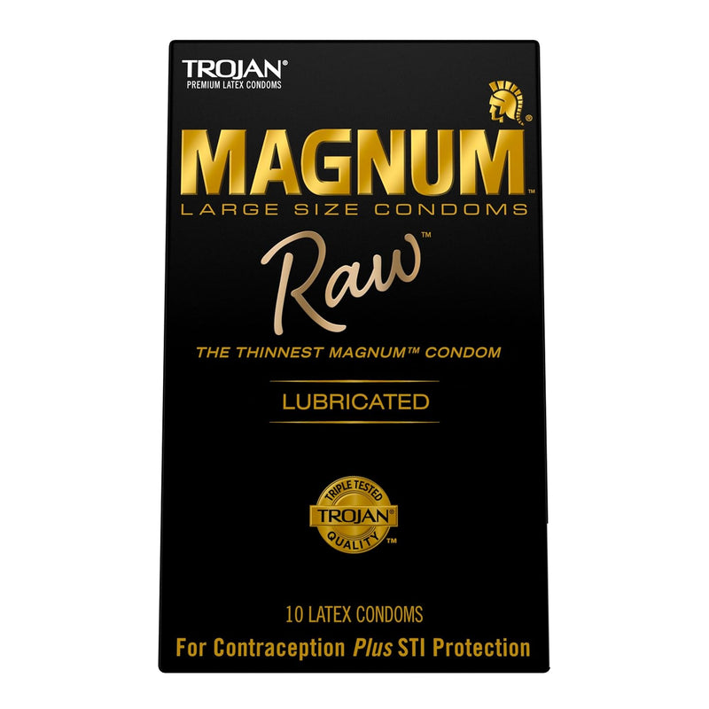 Magnum Raw Large Size Thin Condoms. Magnum Condoms, 10 Count