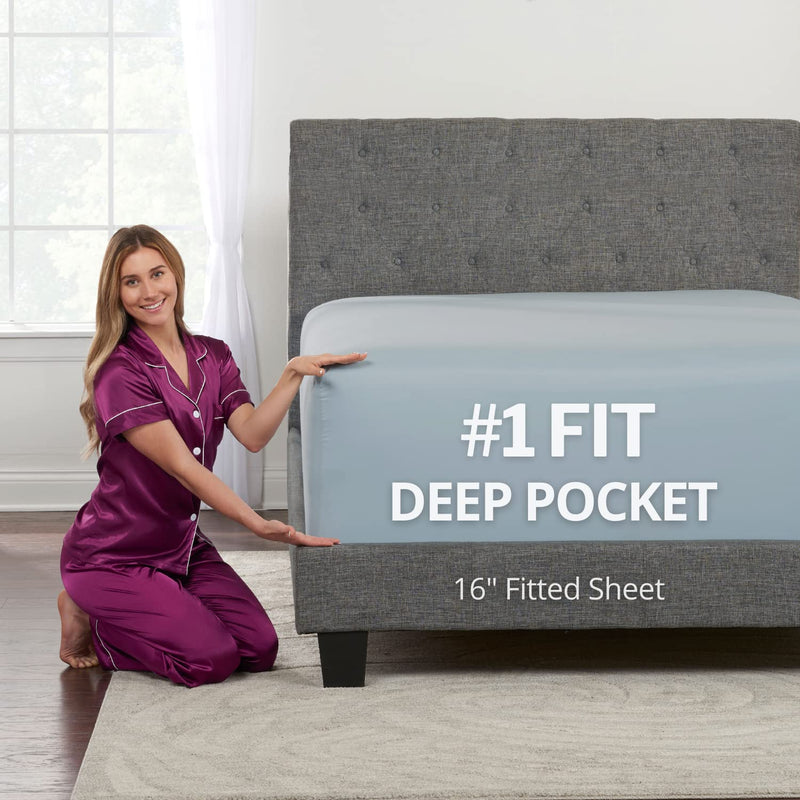 Kids Twin Xl Fitted Sheet – Real [16-Inch] Extra Deep Pocket Twin Xl Fitted Sh
