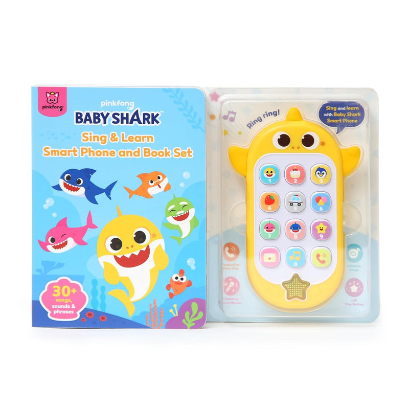 Baby Shark Sing & Learn Smart Phone and Book Set, Baby Shark Toys, Interact