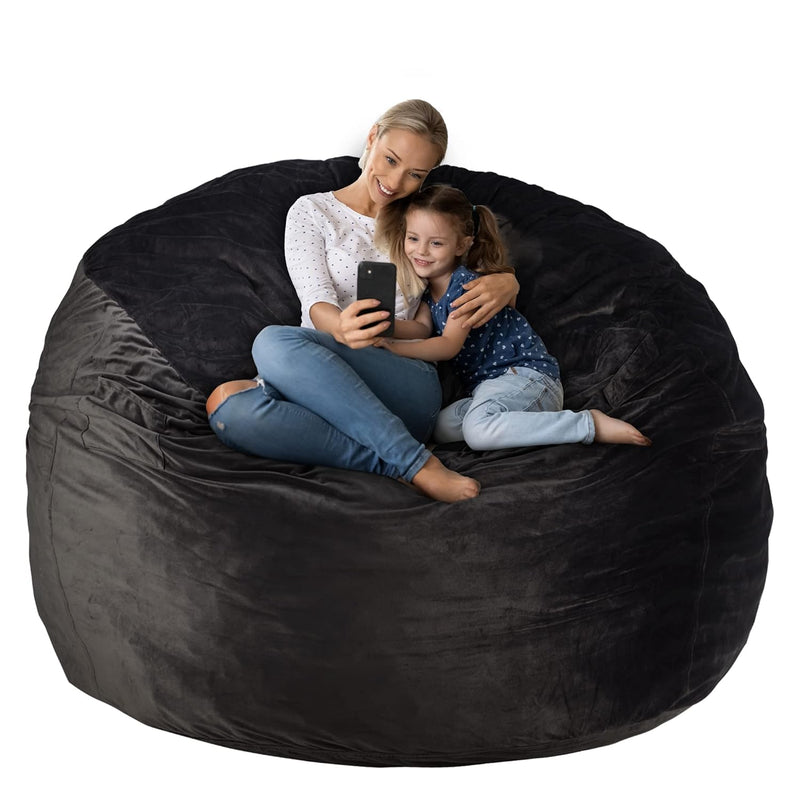 Bean Bag Chair: Giant 5' Memory Foam Furniture Bean Bag Chairs For Adults With