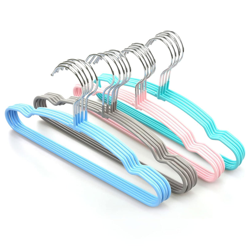 Baby Hangers 20-Pack, Cute Kids Clothes Hangers Non-Slip Rubber Coating Children